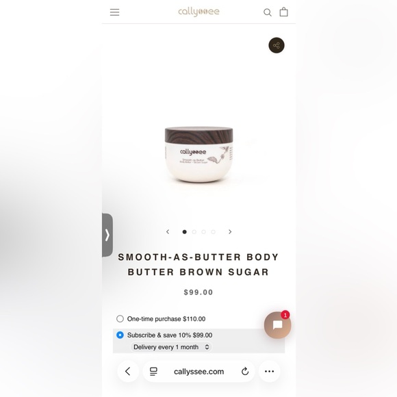 Callyssee Smooth as Butter Body Butter - Brown Sugar - Picture 2 of 2